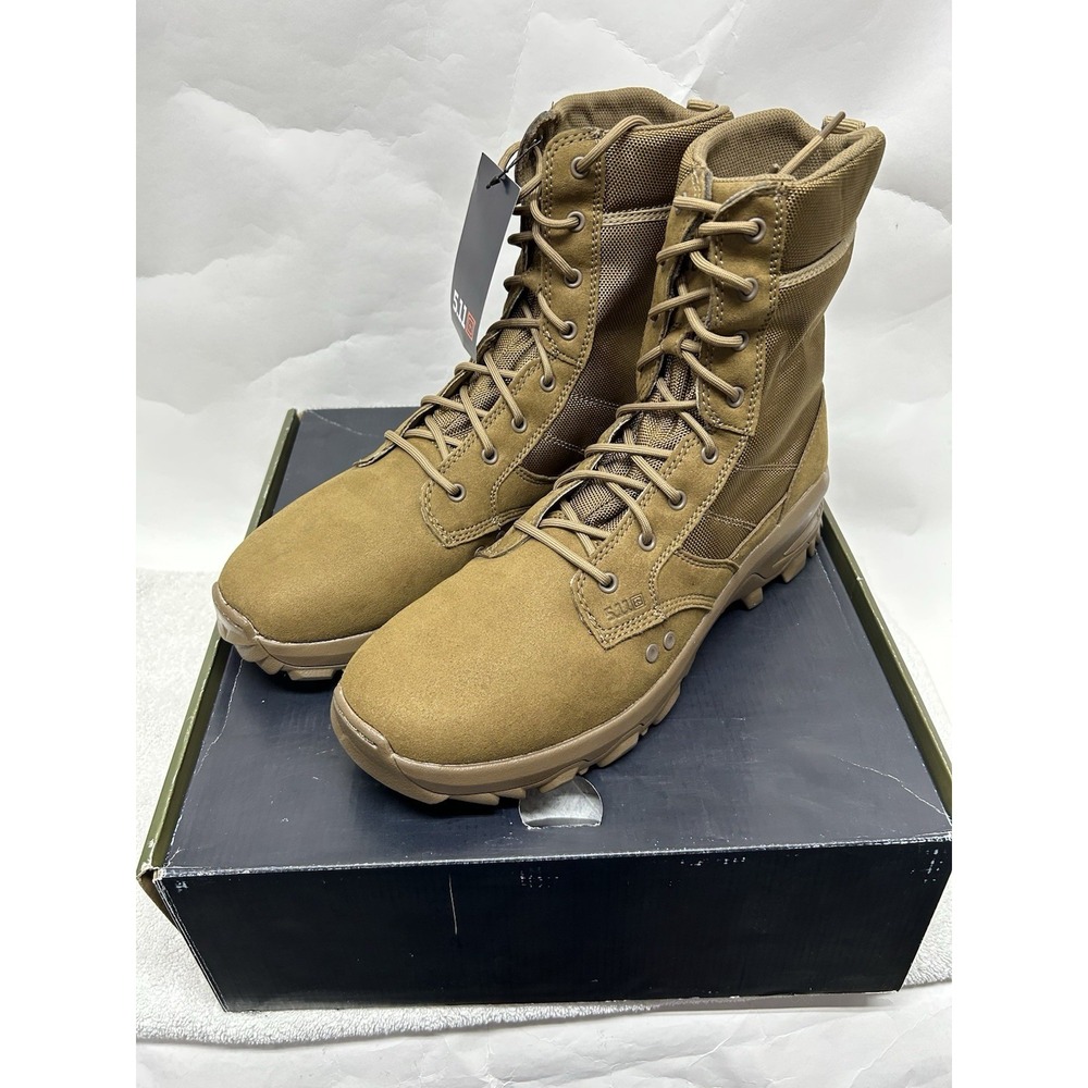5.11 Tactical Mens Size 14 Brown Speed 3.0 Jungle Side Zip 8" Tactical Boots New